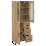 Highboard with Drawer 2 pcs Artisan Oak Engineered Wood 3415908