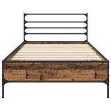 Bed Frame Old Wood 80 x 200 cm Engineered Wood 8009115