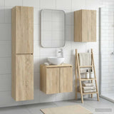 Bathroom Furniture Set 3 pcs Sonoma Oak 33 x 34.5 x 160 cm 3406065