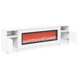 Electric Fireplace White 165 x 28.5 x 47 cm Engineered wood 8021183