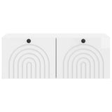 Wall-Mounted TV Cabinet High Gloss White 78.5 x 41 x 30 cm 898179