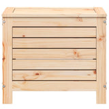 Garden Footstool Natural Solid Pine Wood 62x31.5x52 cm Foldable 844888