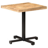 Bistro Table Square 70x70x75 cm Rough Mango Wood 320266