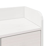 Bookcase Bed without Mattress White 90x200 cm Solid Wood Pine 3323951