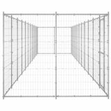 Outdoor Dog Kennel Galvanised Steel 26,62 m 3082312