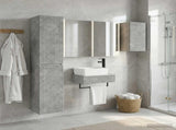 Bathroom Furniture Set 5 pcs Concrete Grey 3407282