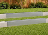 Garden Cover Profile 2 pcs 100 x 15 x 15 cm Galvanised Steel 8012972