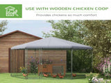 Chicken Coop for 10-15 Chickens, Hens, Rabbits, Ducks, Outdoor Garden Chicken Run, 4 x 3.5 x 2.6m T3398P552660