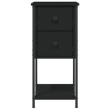 Bedside Cabinet Black 32x42x70 cm Engineered Wood 826093