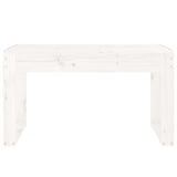 Garden Bench White Solid Pine Wood 2-Seater Durable 825087