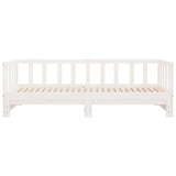 Day Bed with Trundle without Mattress White 90x190 cm Single Solid Wood 836163