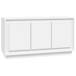 ZNTS Sideboard White 102x35x55 cm Engineered Wood 831885