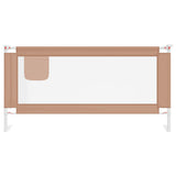 Toddler Safety Bed Rail Taupe 180x25 cm Fabric 10222