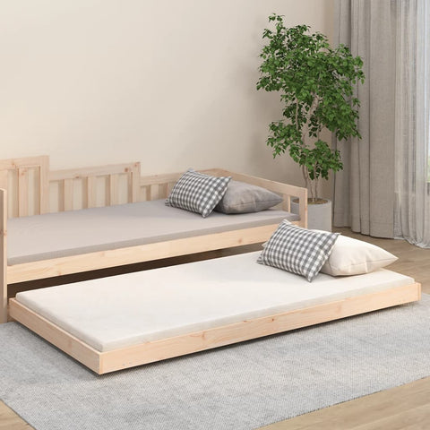 ZNTS Bed Frame 80x200 cm Solid Wood Pine 823499