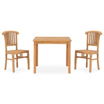 ZNTS 3 Piece Garden Dining Set Solid Teak Wood 3060014