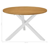 Dining Table White 120x75 cm MDF 247631