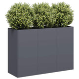 Planter Anthracite 120x40x80 cm Cold-rolled Steel 860719