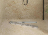 Shower Drain Line Design with 360&deg Siphon Silver 70 cm 42015981