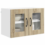 Wall Glass Cabinet PORTO 2 pcs Sonoma Oak 60 x 31 x 40 cm 885320