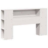 Bookcase Bed without Mattress White 120x190 cm Small Double Solid Wood Pine 3321962