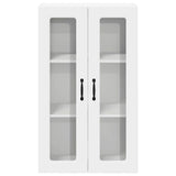 Wall Glass Cabinet PORTO White 60 x 31 x 100 cm Engineered Wood 885525