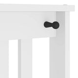 Hall Tree SANDNES White 45x40x159.5 cm Solid Wood Pine 4010480