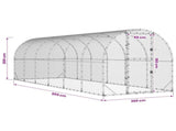 Chicken Coop Silver 600 x 200 x 200 cm Galvanised Steel 3434677