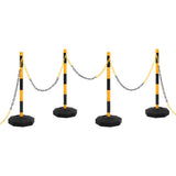 Chain Post Set with 10 m Plastic Chain 150957