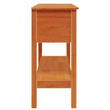 Console Table Wax Brown 100 x 35 x 75 cm Soild Pine Wood 869937