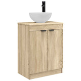 Bathroom Vanity with Sink Sonoma Oak 54 x 35 x 83 cm 890140