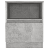Bed Cabinet Set of 2 Concrete grey Engineered wood Bed Cabinet 806166