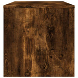 TV Cabinet Smoked Oak 120x34x37 cm Engineered Wood 833548