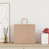 Paper Bags 250 pcs with Handles Brown 32x22x28 cm 4101820