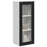 Wall Glass Cabinet LUCCA Black 40 x 31 x 100 cm Engineered Wood 885096