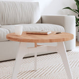 Table Top 60x2.5 cm Round Solid Wood Beech 355937