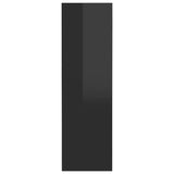 Wall Shoe Cabinets 4 pcs High Gloss Black 60x18x60 cm Engineered Wood 806737
