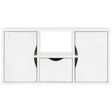 TV Cabinet with Drawer ODDA White 79x24x40 cm Solid Wood Pine 4103606