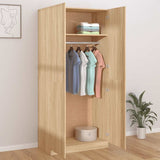 Wardrobe Sonoma Oak 90x52x200 cm Engineered Wood 800633