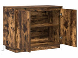 LED Sideboard for Smoked Oak 71 x 34.5 x 75 cm Engineered Wood 869646