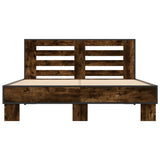 Bed Frame without Mattress Smoked Oak 120x200 cm 3280109