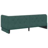 Corner Bed Frame with Headboard Dark Green 80 x 200 cm Velvet 42016515