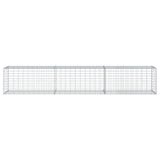 Gabion Basket with Cover 300x50x50 cm Galvanised Iron 3295134