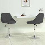 Swivel Dining Chairs 2 pcs Black Velvet 335280