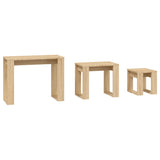 Nesting Tables 3 pcs Sonoma Oak Engineered Wood 808606