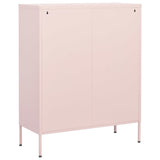 Storage Cabinet Pink Steel 80 x 35 x 101.5 cm Storage Cabinet 336166