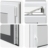 Basement Window "RISOR" 110x50 cm Tilt&Turn DIN Right Anthracite 4108412