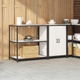 Kitchen Storage Set HATTEM 2 pcs White Cold-rolled Steel 3392660