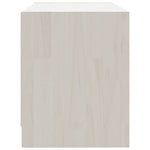 TV Cabinet White 80x31x39 cm Solid Pinewood 809895