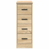 Garage Storage Cabinet Sonoma Oak 30x51x85 cm Solid Wood Pine 860582