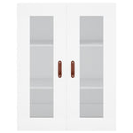 Highboard White 69.5x34x180 cm Engineered Wood 3198697